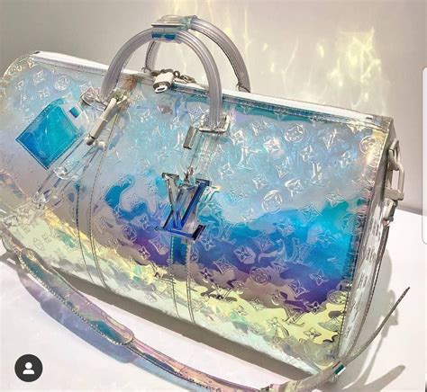 louis vuitton transparent beach bag|louis vuitton holographic bag.